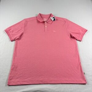 Tommy Bahama Polo Shirt Mens Medium Pink Casual Golf Preppy Stretch NEW